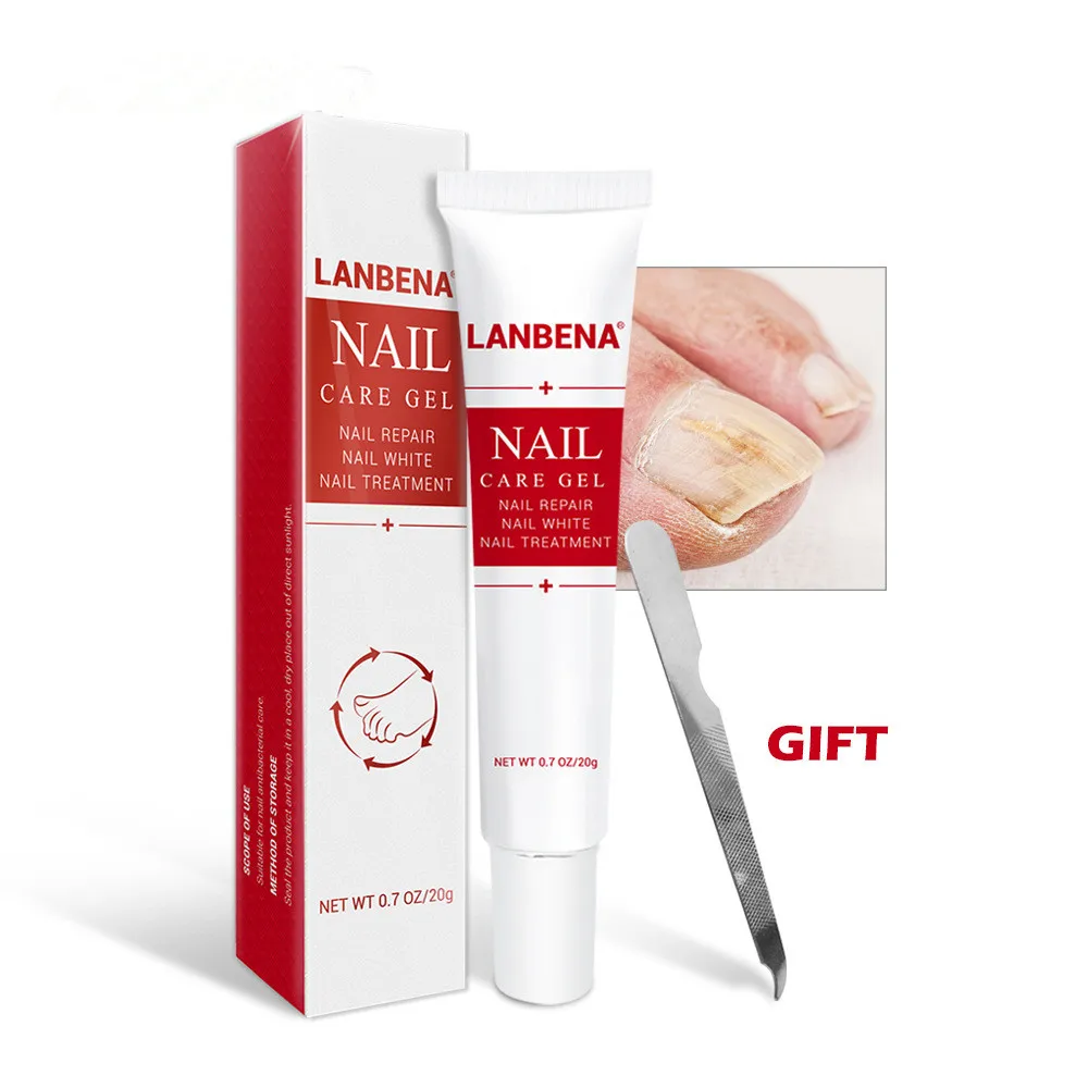 

LANBENA Nail Repair Gel Fungal Nail Treatment With Small File 20g, Transparent