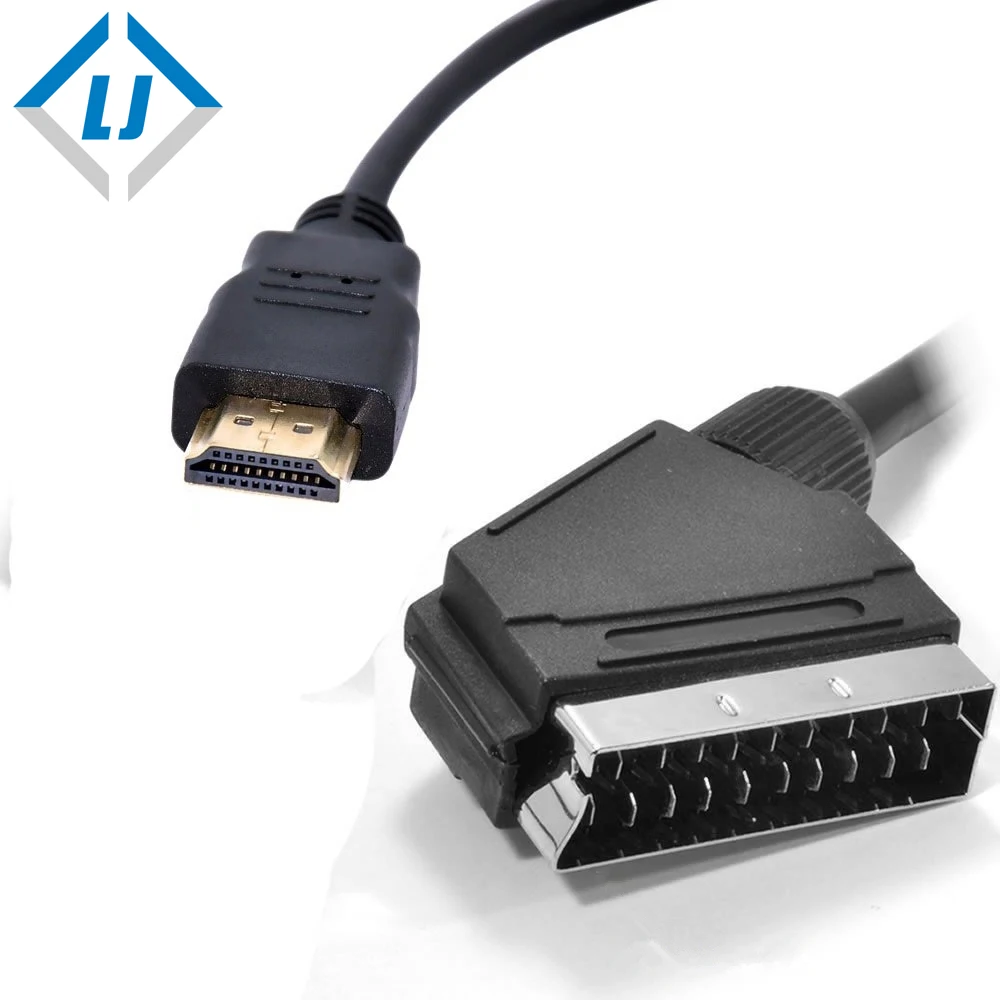 Saks forslag arabisk Lj Hot Sales Hdmi To Scart Cable Male To Female Support 1080p Cable For Dvd  Tv - Buy Full 1080p Hdmi Cable,High Quality Hdmi To Scart Cable,Hdmi 8k 4k  Product on Alibaba.com