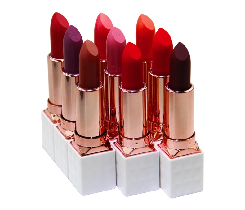 

2019 9 Colors Waterproof Customised Vegan Soft Unbranded Dark Matte Lipstick Private Label