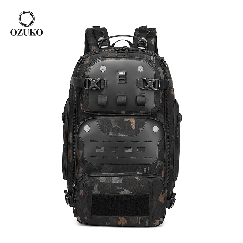 

Ozuko 9590 Survival Bag Sales Hunting Outdoor Mountaineering Camouflage Backpack Men'S Large Capacity Travel Rucksack