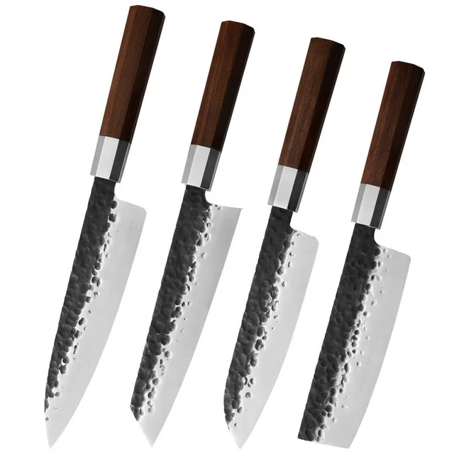 

forged multitool hunting japanese stainless steel butter steak set kitchen knives, At picture