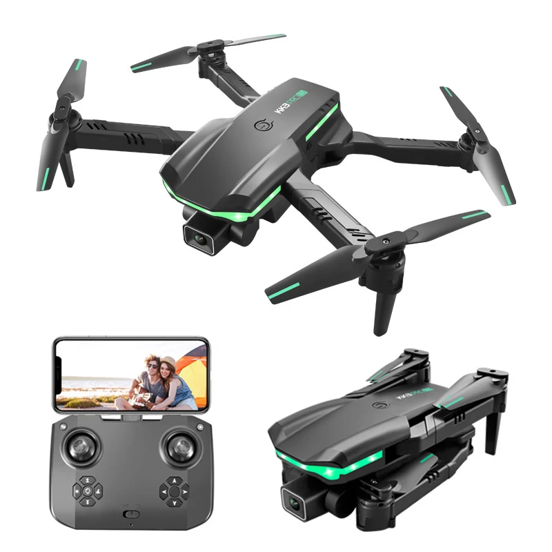 

KK3 Pro Mini Drone With 4K Profession Dual Camera Folding Fixed Height Quadcopter LED Obstacle Avoidance RC Dron Toys