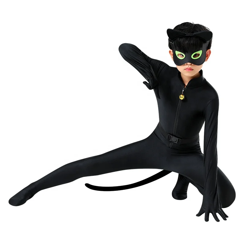 

OEM Costumes Black Cats Movie Clothes One Piece Bodysuit Kids Halloween Cosplay Costume