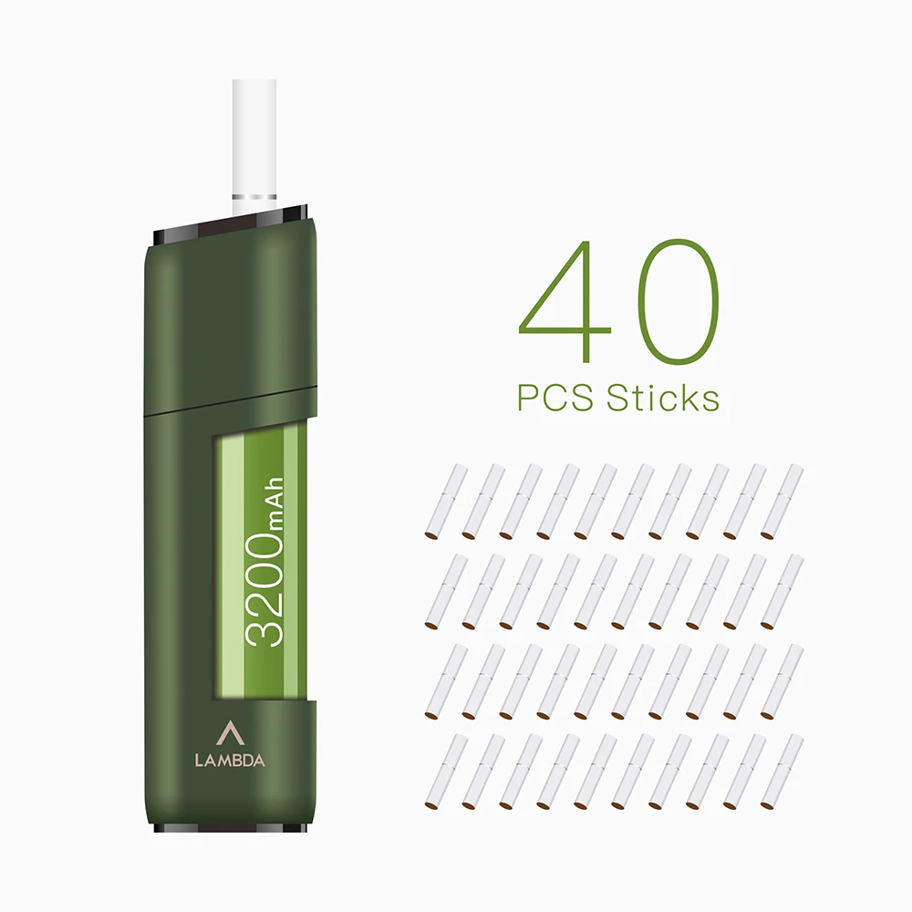 
2020 New Heat No Burn Tobacco Heating Device LAMBDA CC Heat Sticks Not Burn Dry Herb Electronic Cigarette Original Manufacturer 