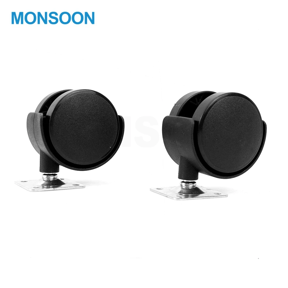 Sample Free Furniture Caster Up Or Down Pressure Inner Locking Chair Caster Plastic Office Twin