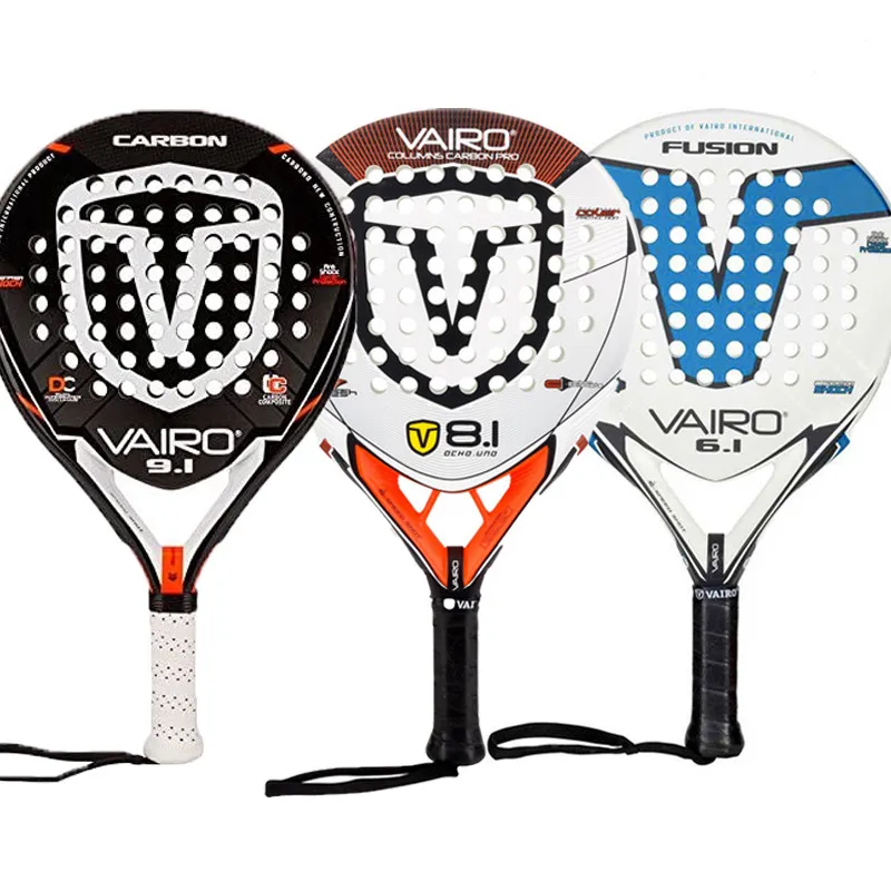 

Factory Price Vairo 38mm Thick EVA Core 3K Carbon Fiber Padel Rackets for Adult