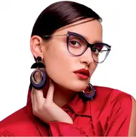 

SHINELOT M0163 Transparent Color Optical Medicated Fashion Women Frame Glasses Metal Earpiece Optical Eyewear