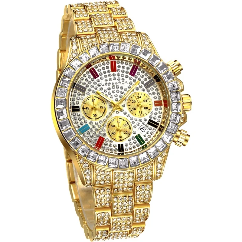 

Reliable Used Watches Brand Watch Diamond Men Watch Ice Luxury