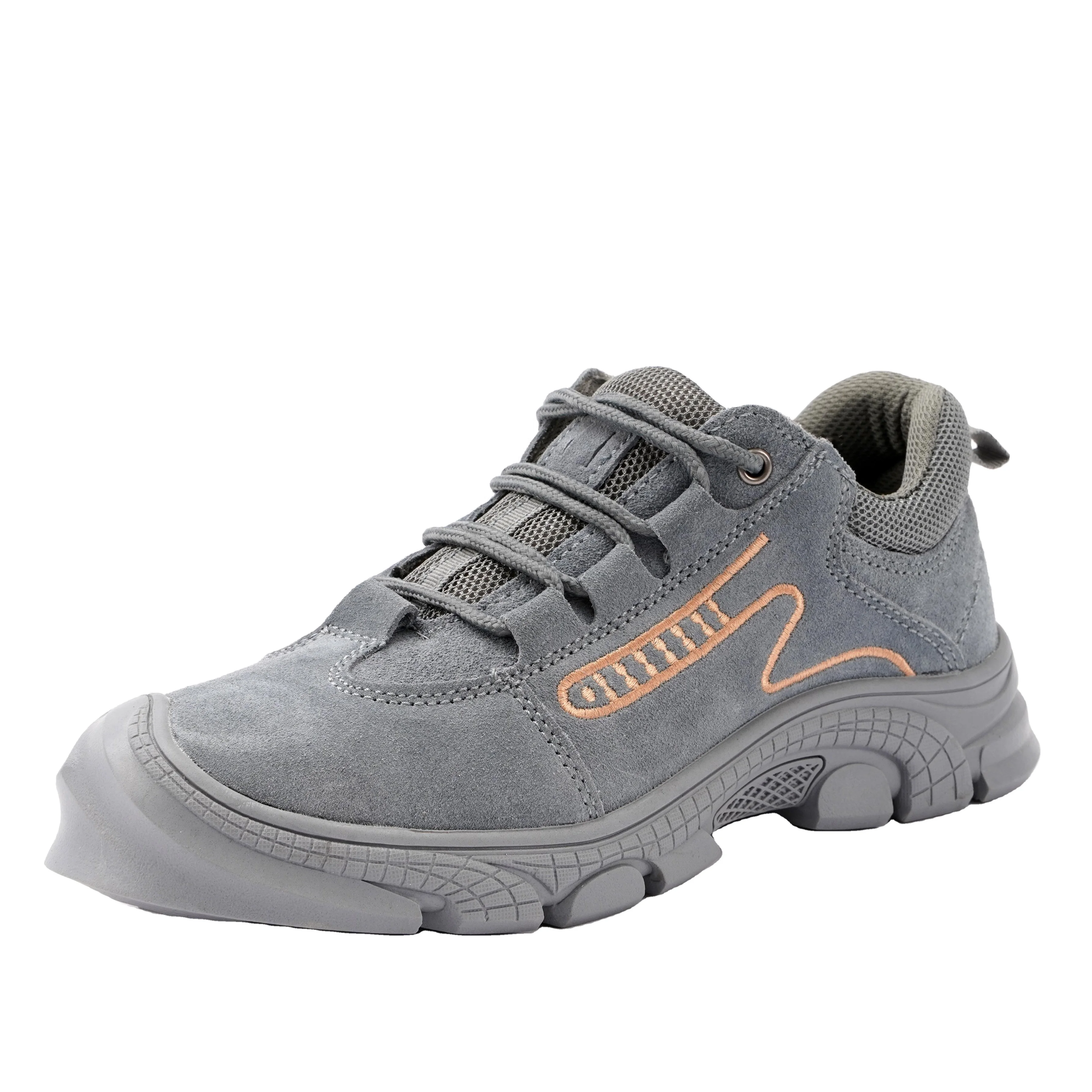 

Vokea four seasons cowhide leather industrial steel toe safety shoes for men