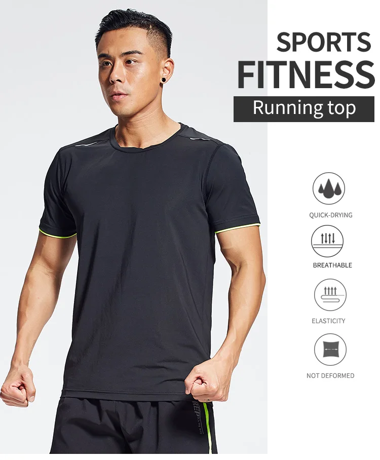 Homme à manches longues Sweats à capuche T-shirt Quick Dry Running Respirant Chemise Top Sport