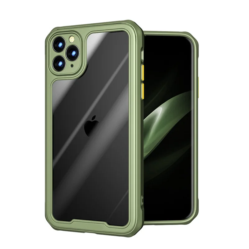

Fashion Transparent Plastic Protective Cover With Air Bag Anti Fall For Iphone 11 12 Series Mobile Phone Case, Oem
