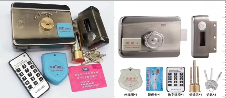 Electronic smart Rim lock