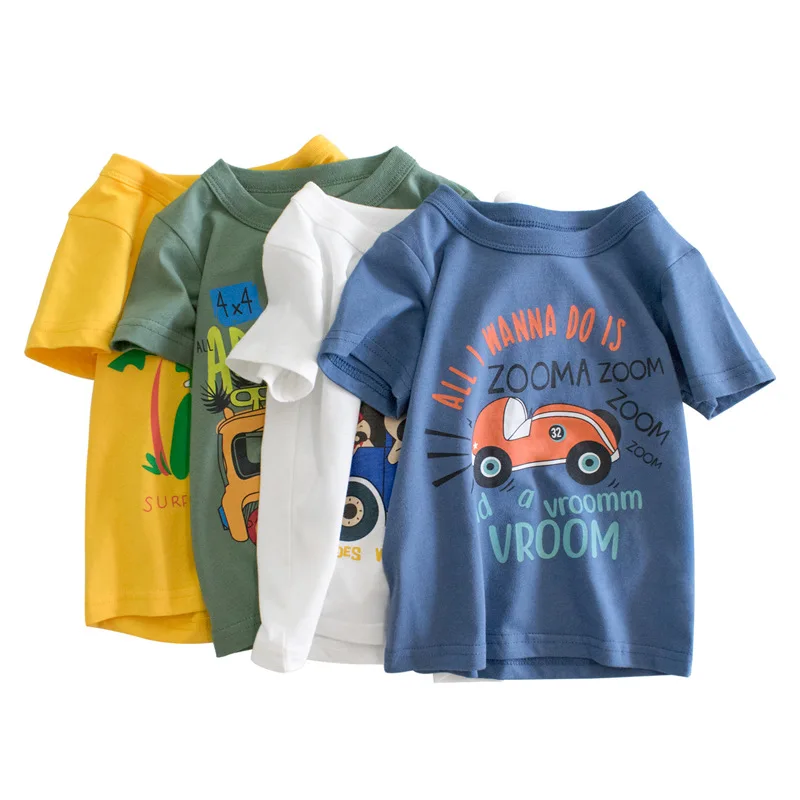 

Summer Children Clothes Cartoon Printing Fashion Cute Boys T Shirt
