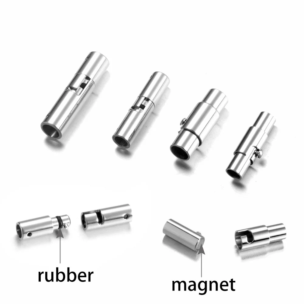 

Stainless steel magnetic round hole clasp for bracelet and necklace