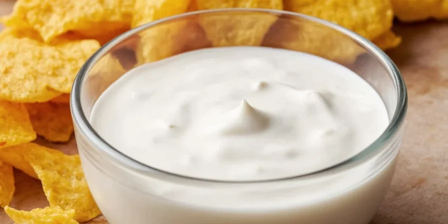Pouring milk into ranch mixture