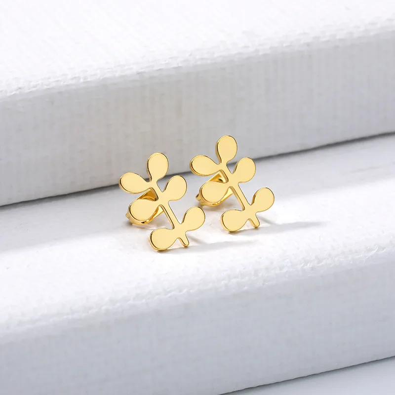 

Yiwu earrings 925 western stainless steel gold, Customized