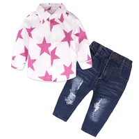 

2019 Custom Fashionable Children Toddler Teenage Girl Clothes 2 Pieces Sets For Girls