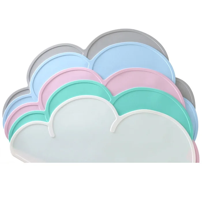 

Baby Placemat Silicone Food Mat Silicone Placemats Dining Table Mat Waterproof Silicone Placemat For Baby, 5 colors