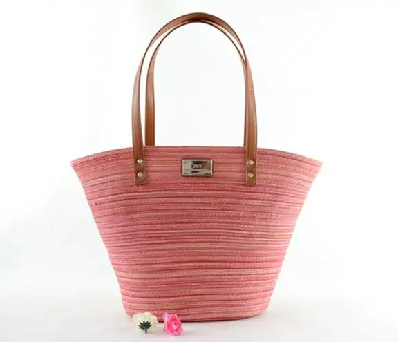 

Wholesale Natural Bag Hand Woven Summer Round Beach Paper Straw Bag