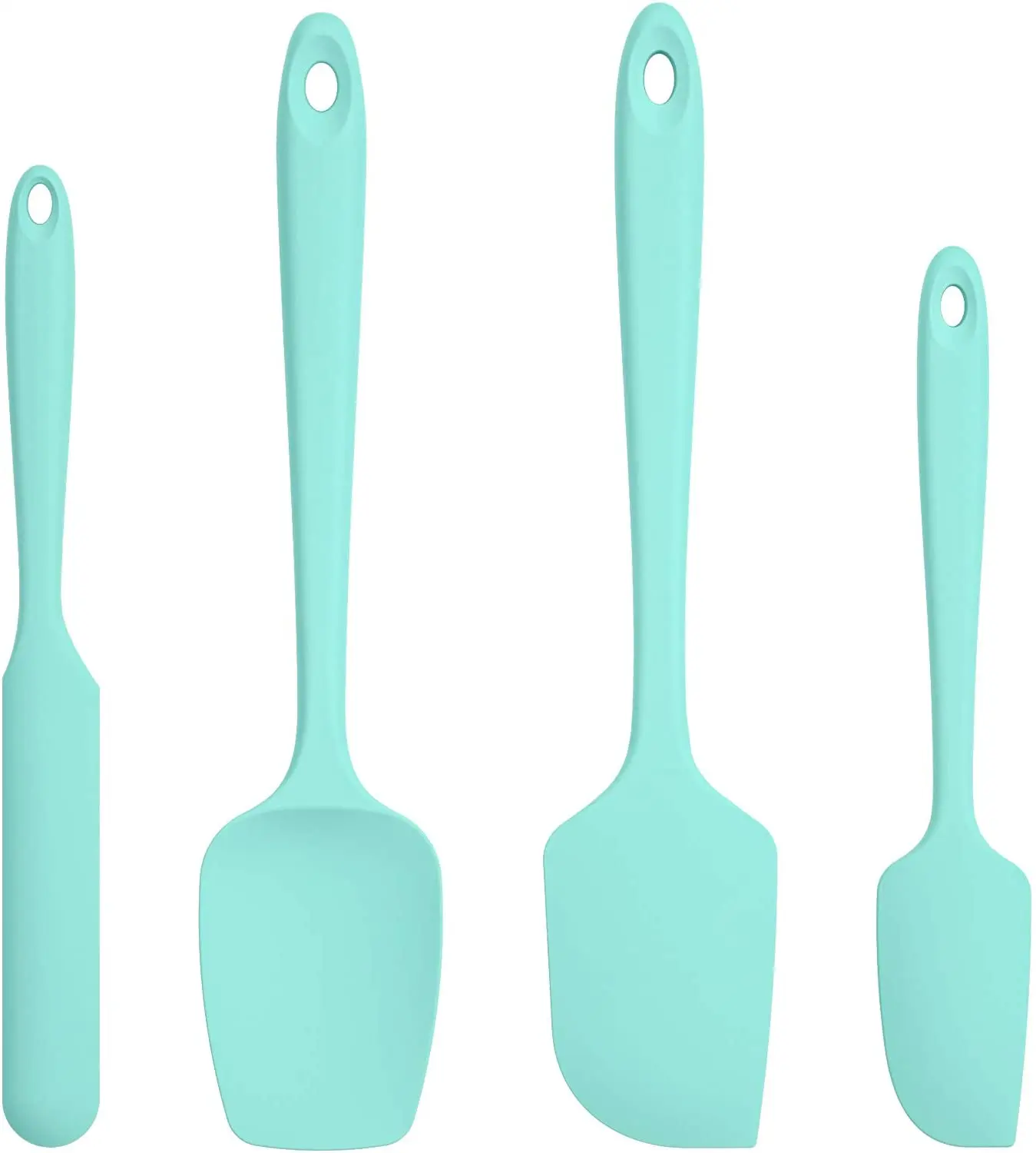 

4pcs Silicone Spatula Set with 600 Degrees Fahrenheit Heat Resistant, Custom color
