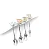 Best selling Hotselling polyresin handle fork and spoon set for gifts