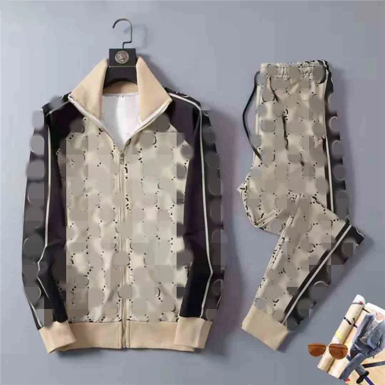 

New Arrival Full Letter Stripe Jogging Suit Men's Casual Sports Suit Men Women Running Sportswear, Picture