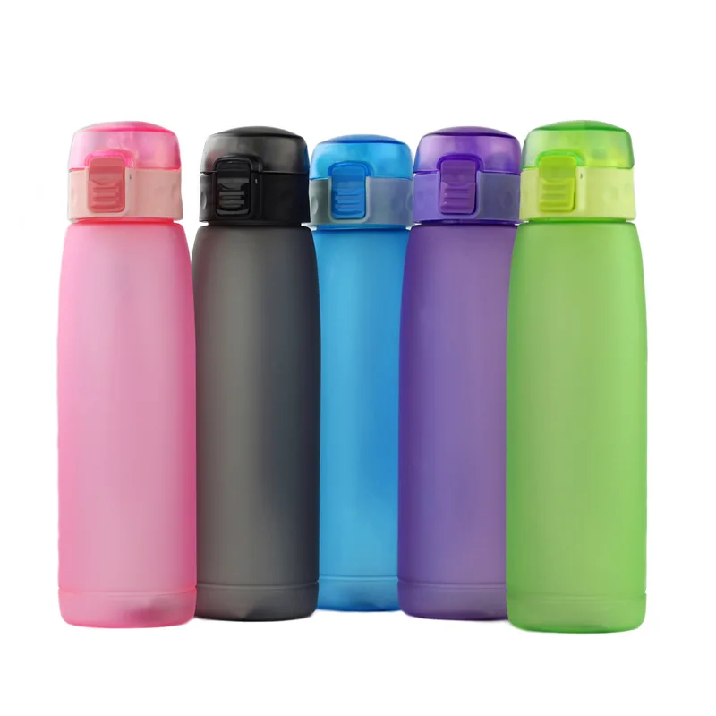 

500ML Eco- Friendly Plastic Water sports Bottle BPA Free with Custom Logo with strip