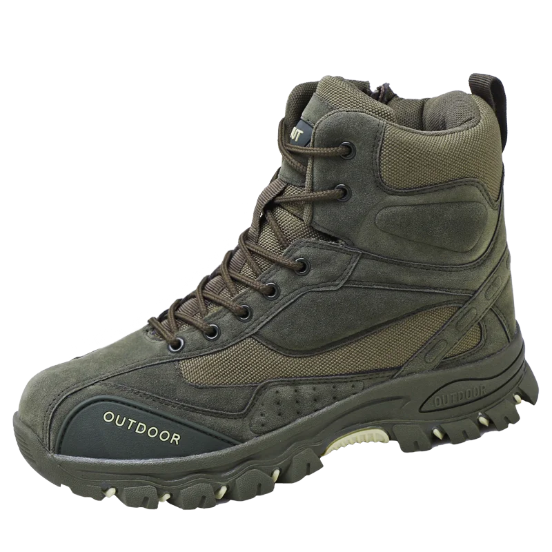 

Men's Outdoor Hiking Shoes Non-slip Leather Army Combat Camouflage Boots Military Tactical