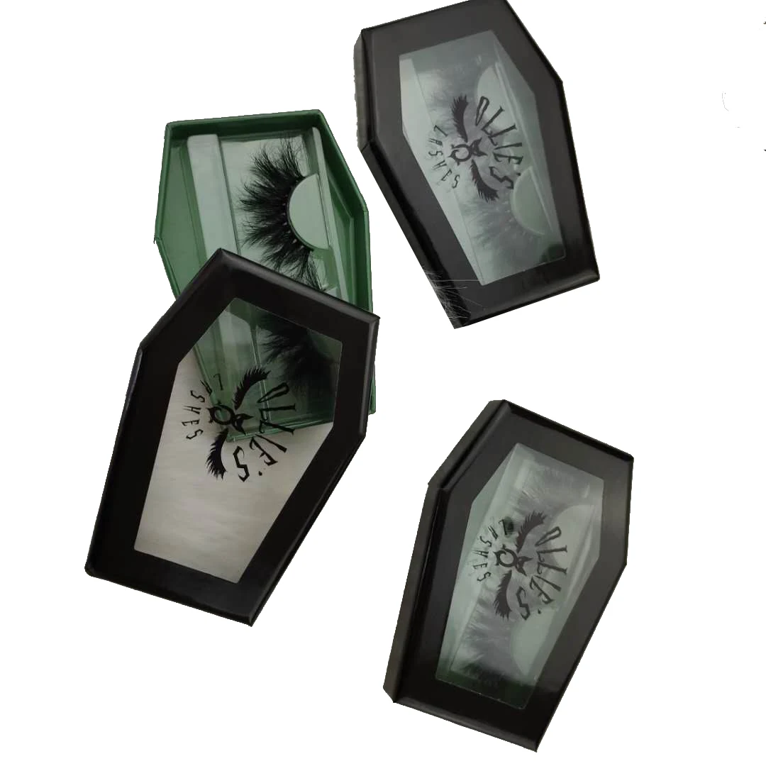 

private label lash cases coffin box eyelash packaging