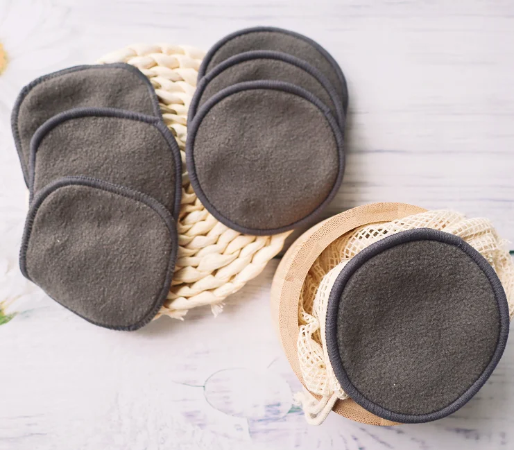 Reusable Organic Bamboo Remover Pads For Microfiber Face Facial
