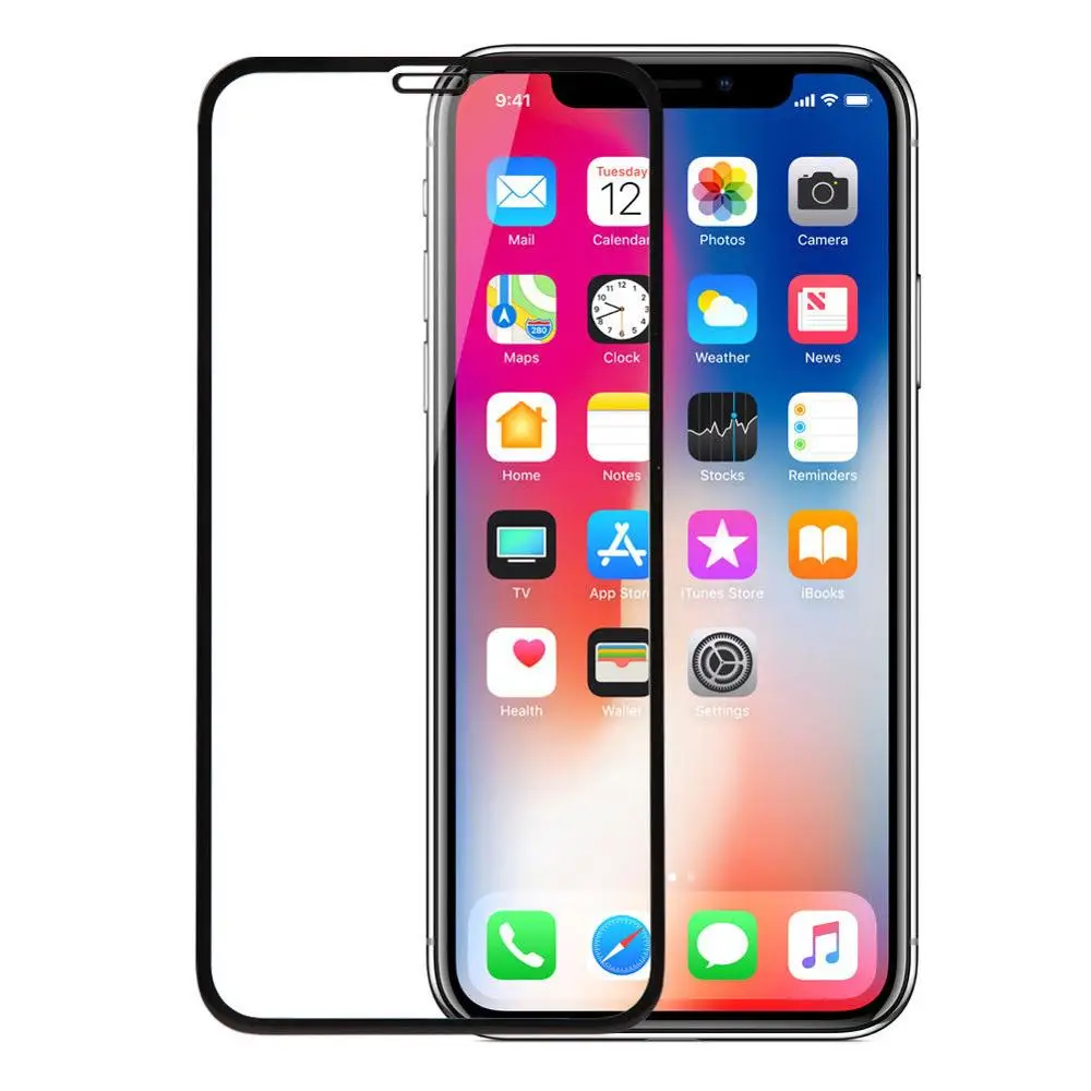 

10D Full Glue Tempered Glass Coverage Screen 0.3mm Protective Protector Film for iphone X XS MAX XR