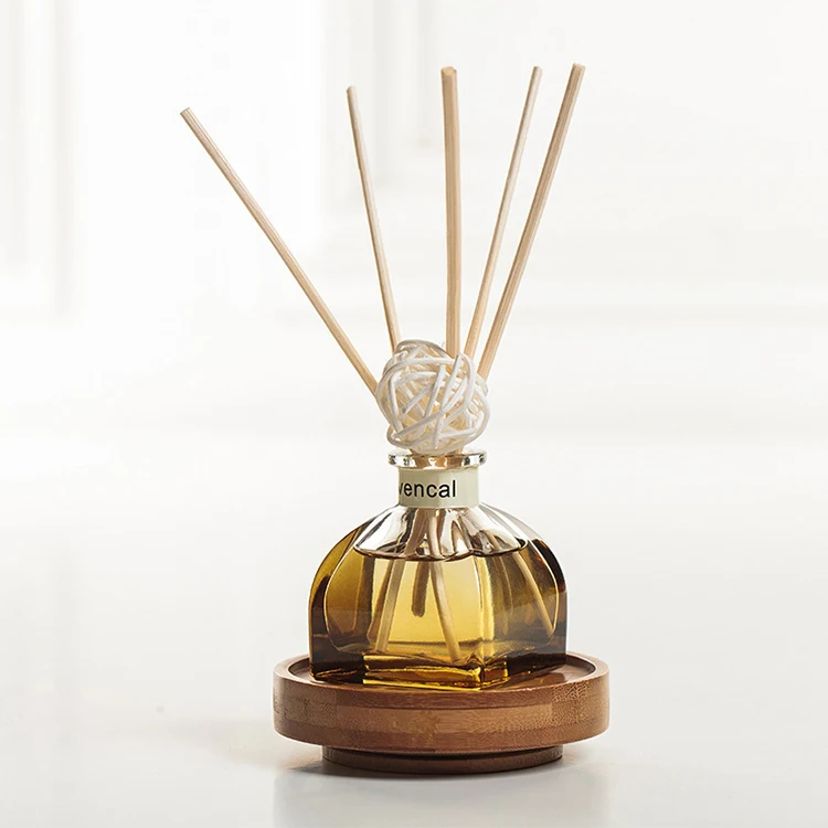

Hot popular High-end 50ml no fire aromatherapy essential oil set rattan volatile fragrance glass bottle