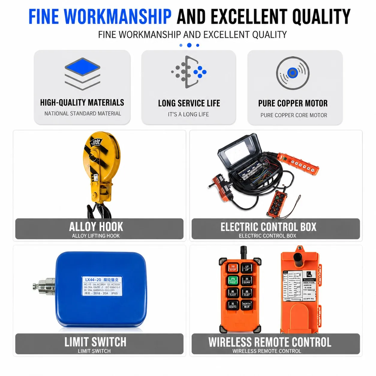 CD hoist quality and components