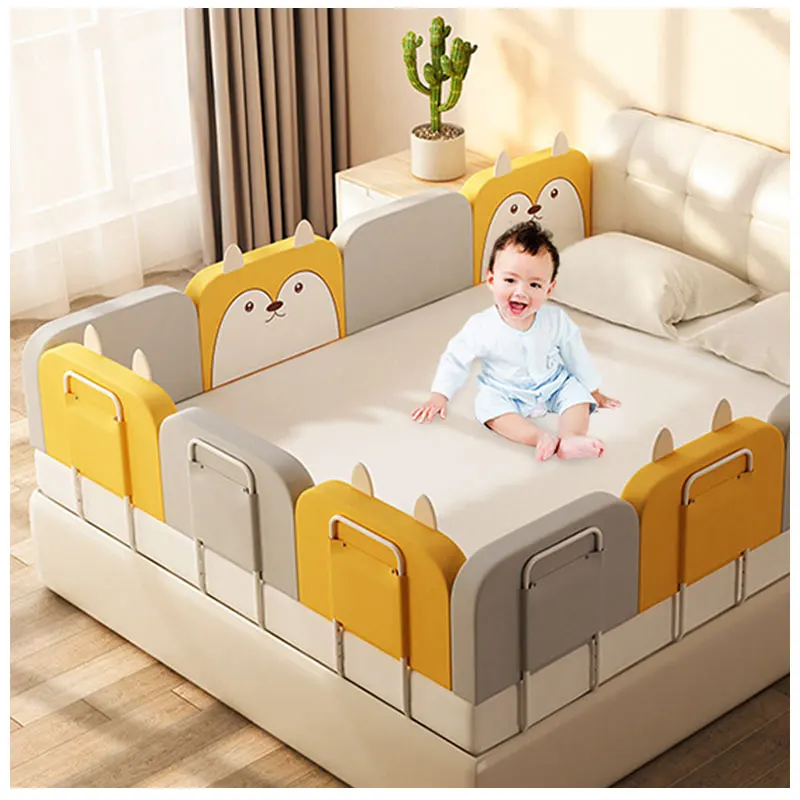 

Cheap Large Bed Fence, Children Folding Bed Fence/, Pink/gray/yellow