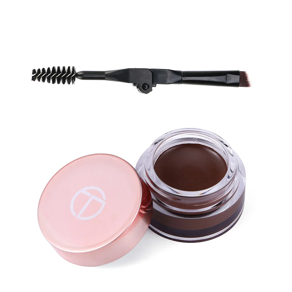 

O.TWO.O 6 Colors Smudge-proof Custom Eyebrow Pomade Makeup Waterproof Brow Gel, 4 colors