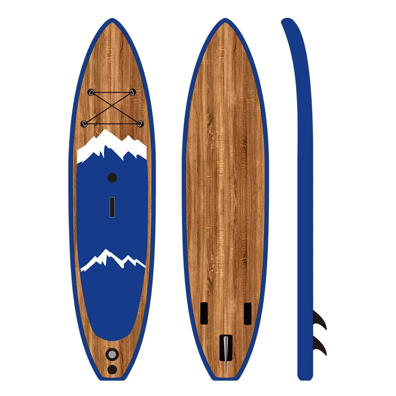 

2022 new design wood grain factory price 11.6' ft CRUISER inflatable Stand Up Paddle SUP board sup boards inflatable, Customized color