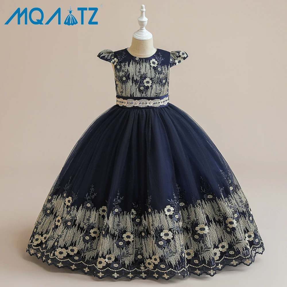 

MQATZ Kid Dress Princess Pageant Prom Ball Gowns Wedding Party Flower Formal Girls Dresses LP-363