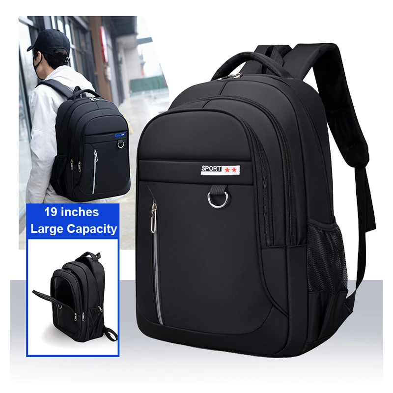 

OMASKA School Daily Use Backpack Bag Zaino scuola Waterproof Nylon Unisex Student Laptop Backpack Men Travel School Backpack, Red, blue, orange, green