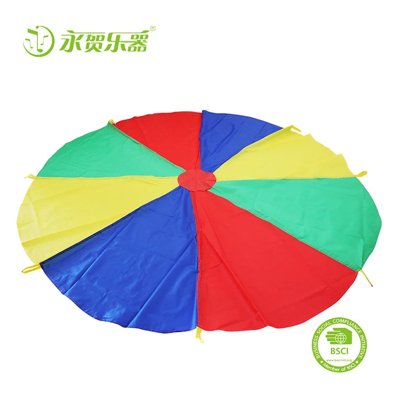 
Kid orff toys educational rainbow umbrella parachute for baby 