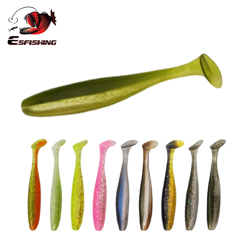 

ESFISHING 50mm 20pcs Es Easy Shiner fishing lures Shad Lure leurre souple trout bait soft plastic lures bait for fishing