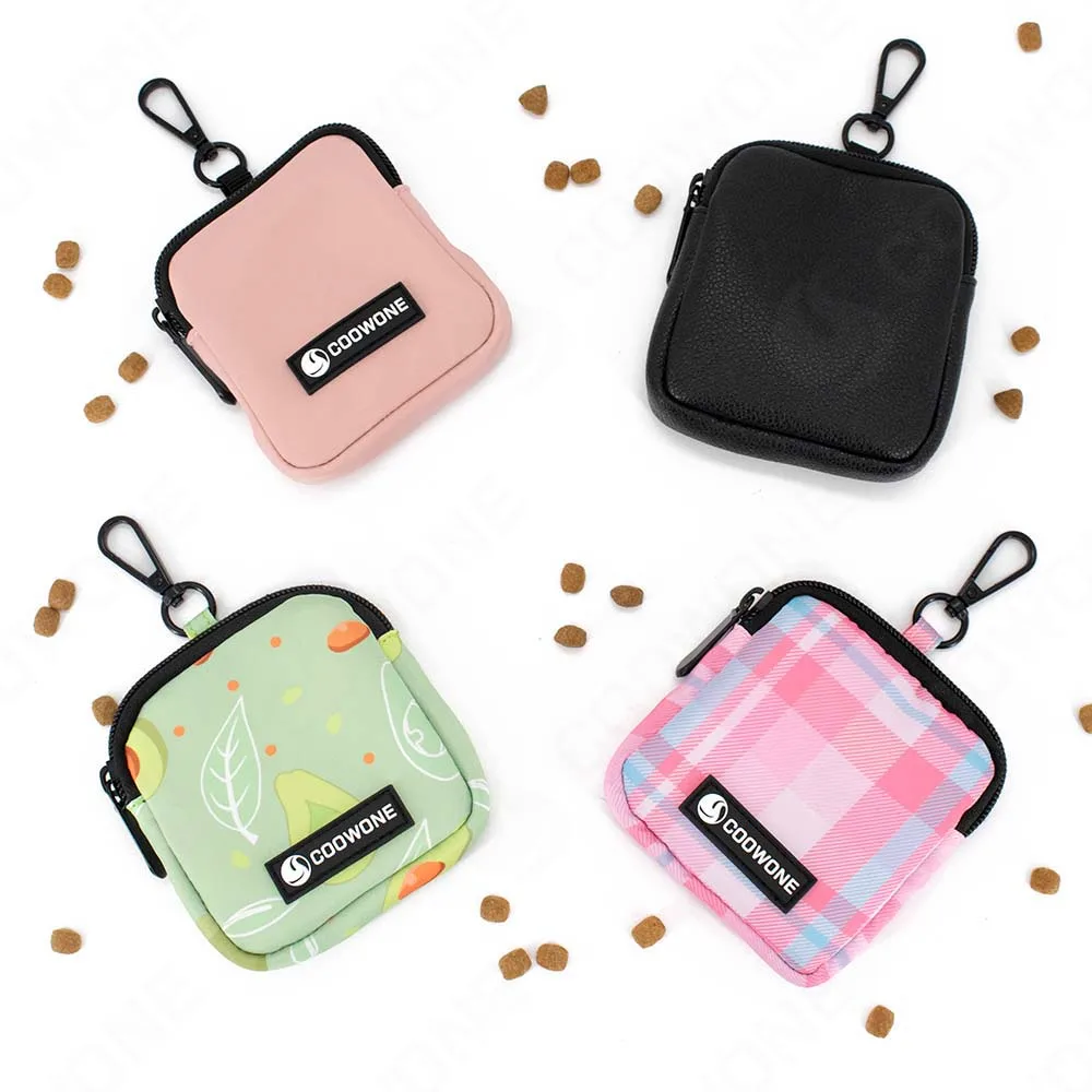 

Hot Selling Amazon Popular Custom Dog Poop Bag Adjustable chest zipper small bagpack Snack Bag Treat Training Pouch Pocket, Any pantone color