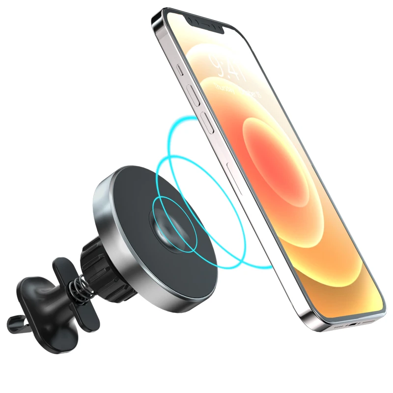 

15W Air vent Mount magnetic wireless car charger for iPhone 12 Pro max