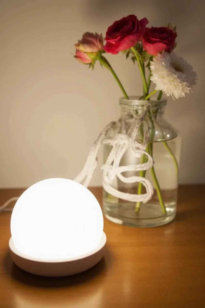 Lume Cubes used in a child's art corner