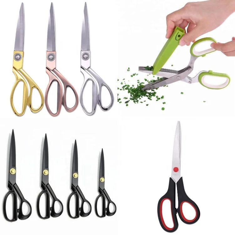 

fast ship stainless steel sewing tailor scissors for fabric cloth cutting scissors household scissors