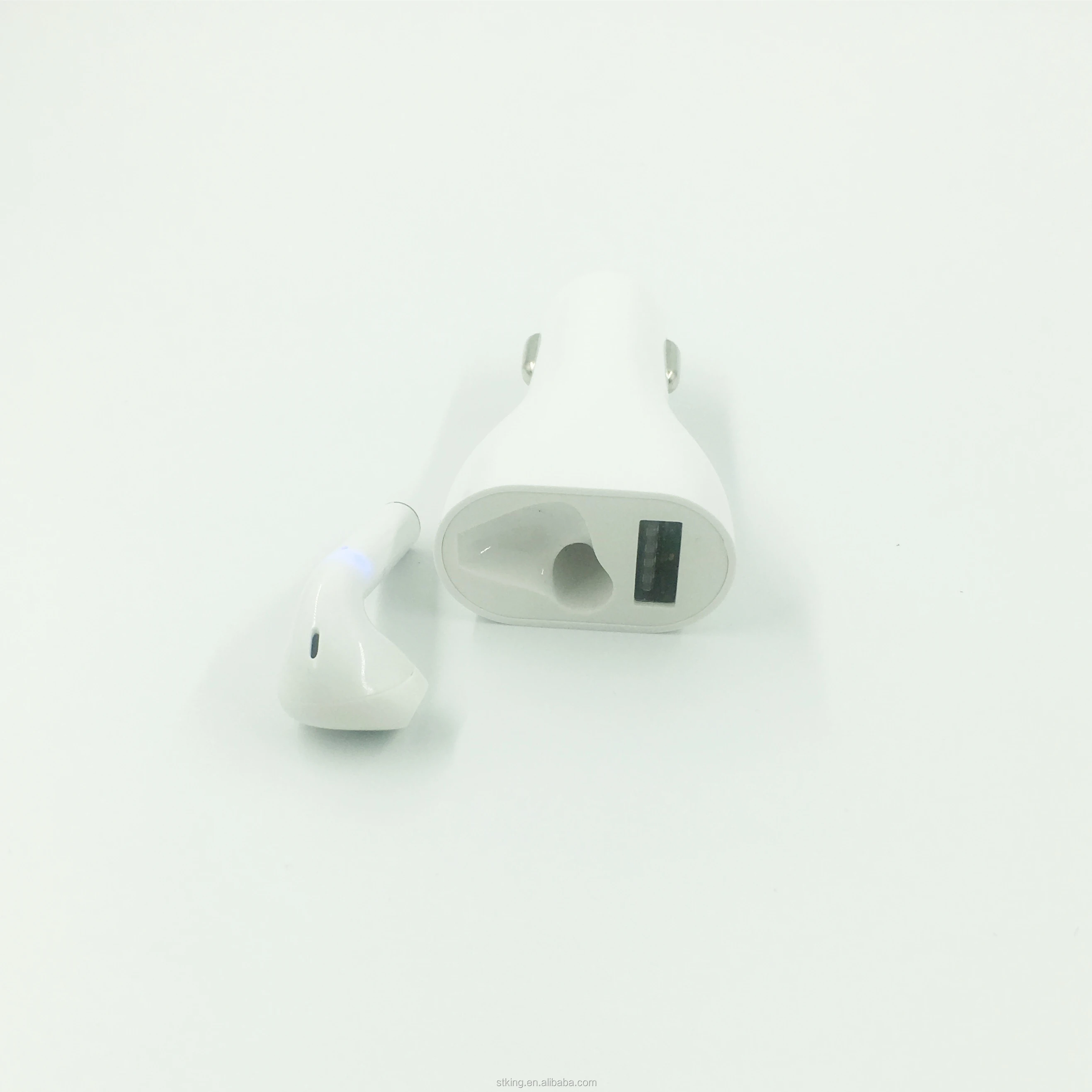 EP020-G Two in One Car Charger with Single Earbuds Wireless Bluetooth Earphone Car Charger with BT Earphone - ANKUX.COM