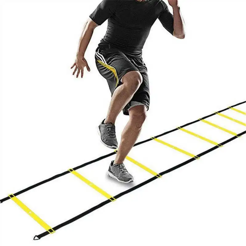 

Wholesale Sports Safety Football Set Adjustable Speed Set Agility Ladder Set, Yellow, orange