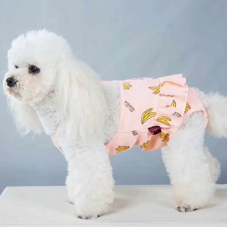 

Jhcentury Banana Print Good Designer Girl Dog Training Pants Sanitary Underwear Overalls Physiological Pants, Picture
