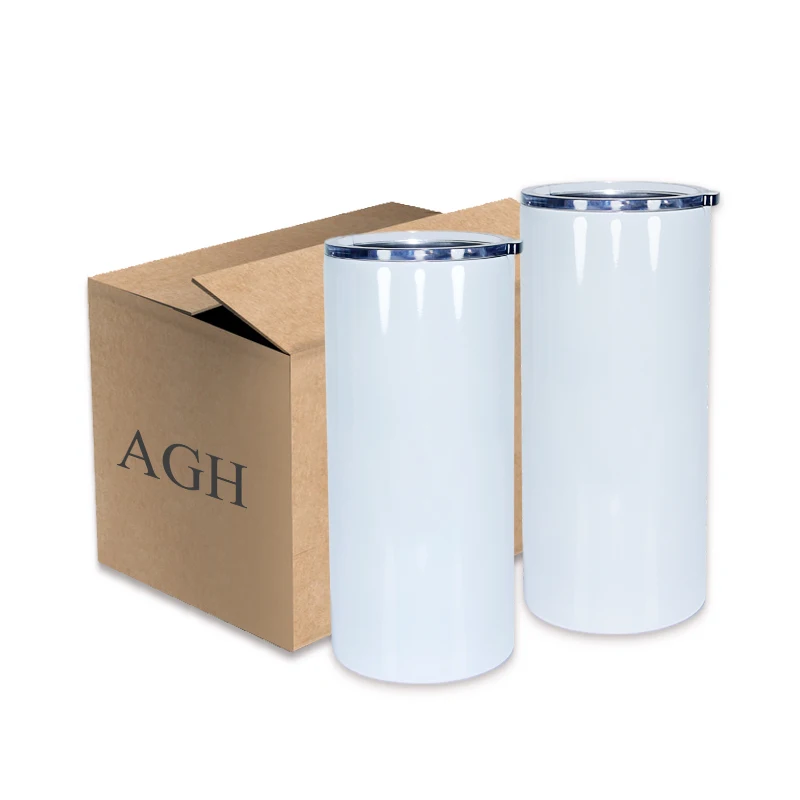 

USA Overseas Warehouses Free Shipping 22oz Stainless Steel Vacuum Insulation straight white Sublimation blanks fatty Tumbler