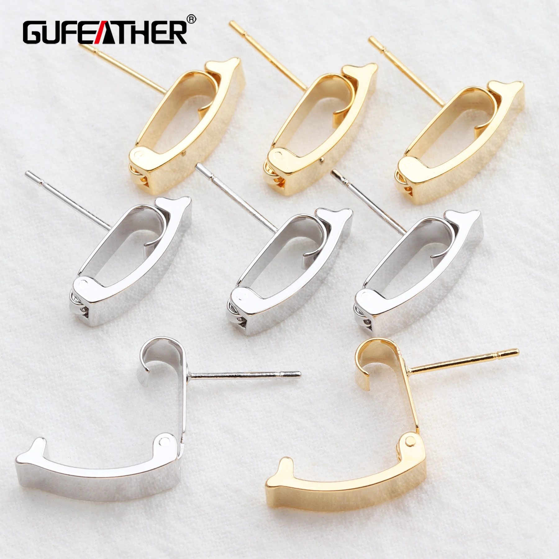 

M545 jewelry accessories18k gold platedcopperpass REACHnickel freejewelry making findingsstud earring10pcs/lot