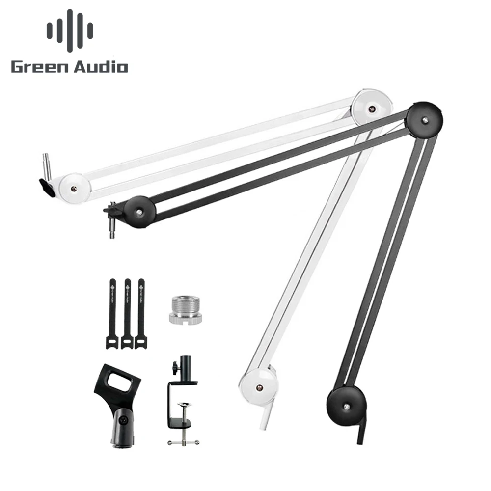 

GAZ-40 Adjustable Professional Booms Microphone arm Stand for Condenser microphone, Ceramic black,white